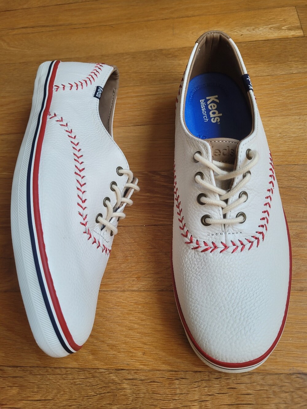 New! Keds  Baseball Sneakers Leather